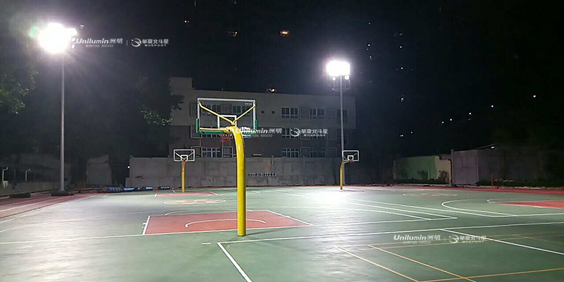 广州华颖外国语学校运动场LED体育照明项目