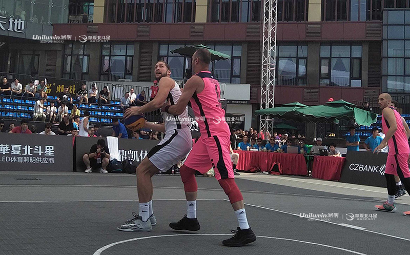 国际篮联3x3挑战赛杭州站篮球场