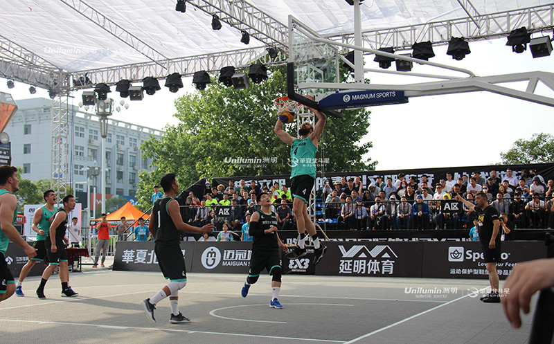 国际篮联3x3挑战赛淮安站3人篮球场