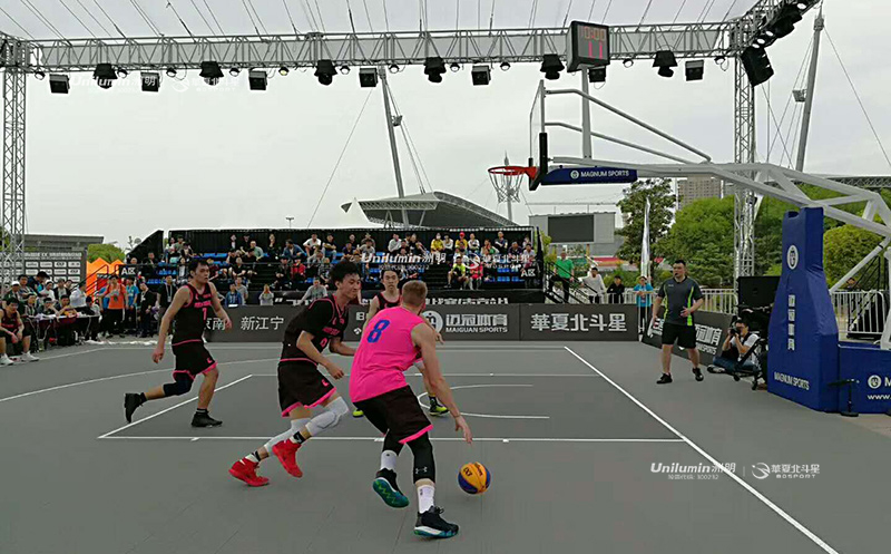 国际篮联3x3挑战赛南京站3人篮球场